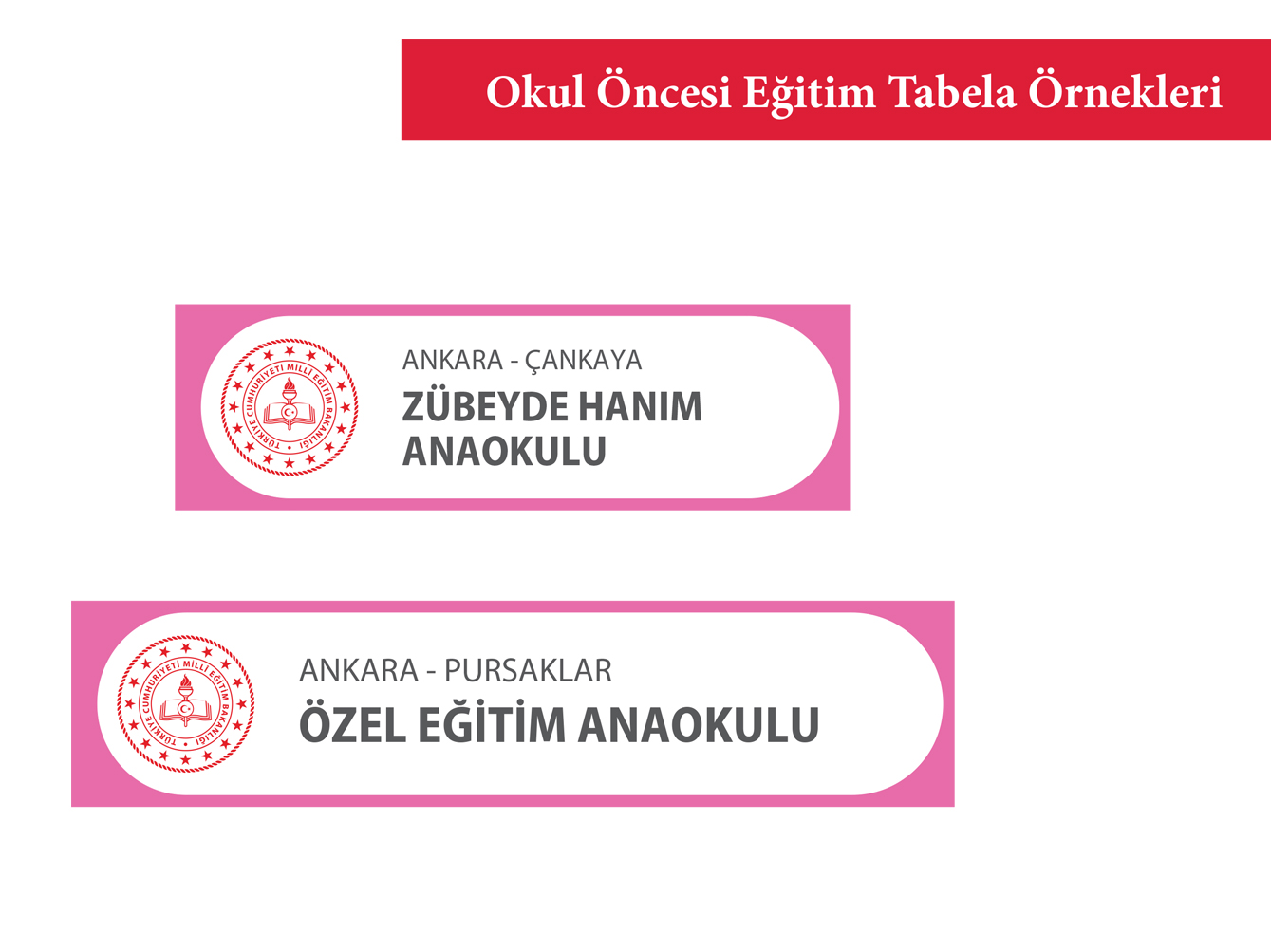 Altunizade Okul Öncesi Tabelası