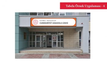 Çamlıca Açık Öğretim Lisesi Tabelası