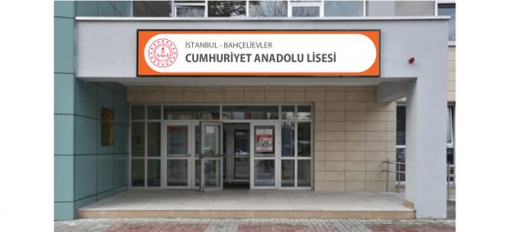 Bağlarbaşı Güzel Sanatlar Lisesi Tabelası