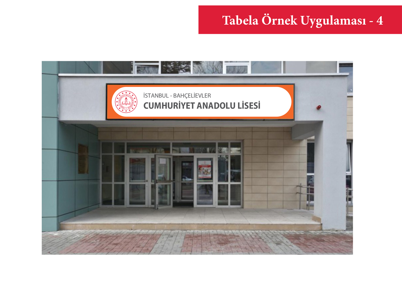 Bağlarbaşı Lise Okul Tabelası